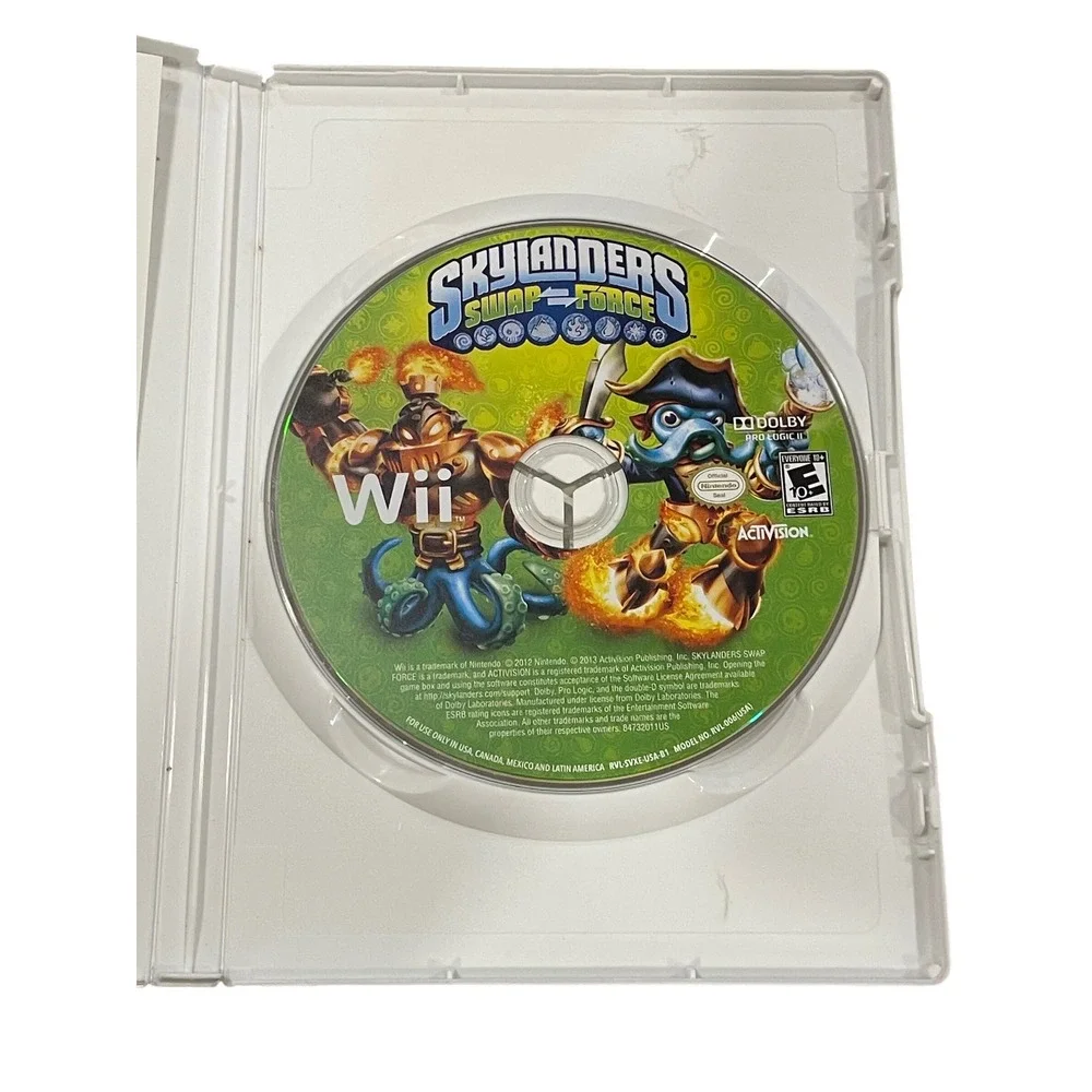 Skylanders Swap Force Nintendo Wii Game Disc Activision Not For Resale E10+